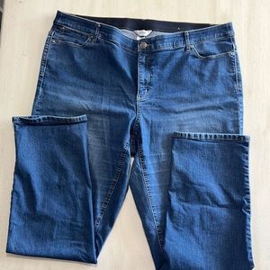 CJ Banks blue jean pants, size 18W